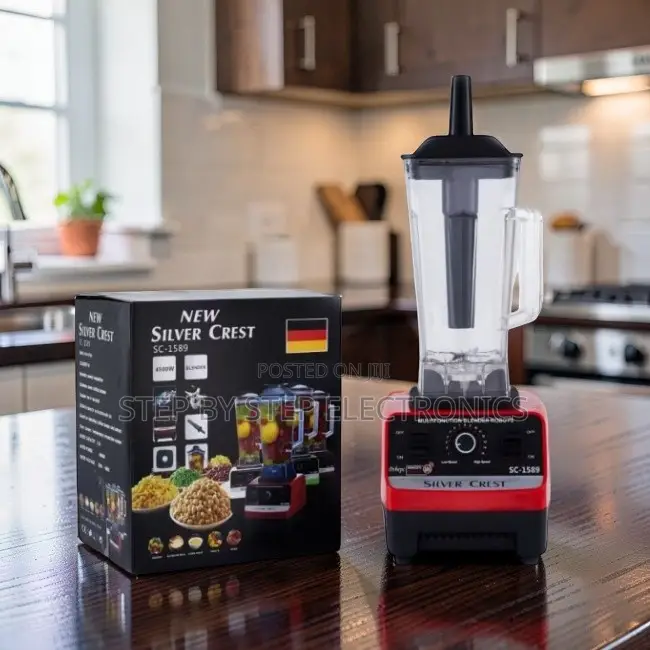 Multi-Purpose Compact Silver Crest 2-in-1 Double Cup Blender + Grinder