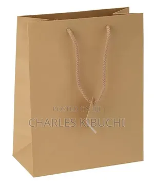 Gift Bags White and Khaki