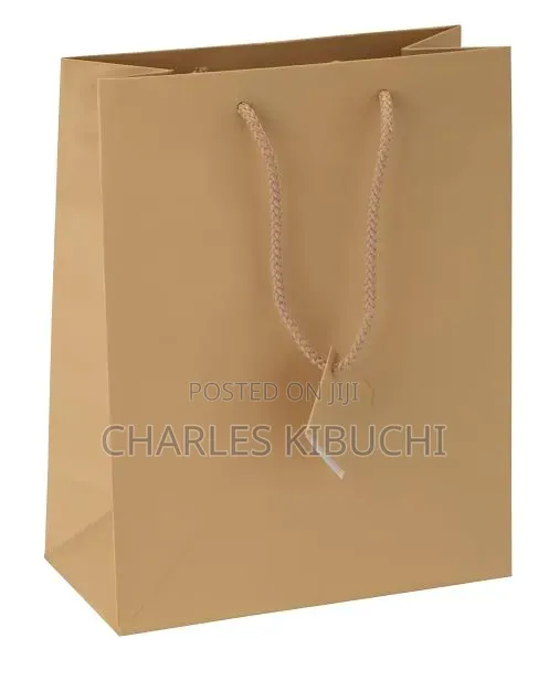 Gift Bags White and Khaki