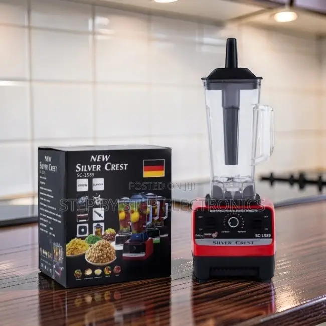 Multi-Purpose Compact Silver Crest 2-in-1 Double Cup Blender + Grinder
