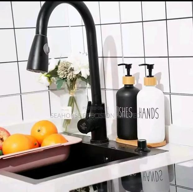 Soap Lotion Dispenser Set With Stand - main view