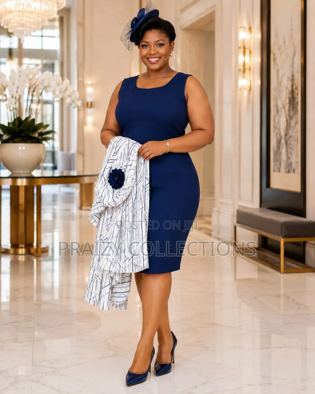 Beautiful Good Quality 2-Piece Dress Set (Long Coat and Dress)