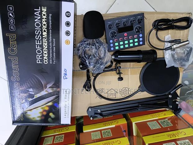 Complete Home Studio: V10 Soundboard + Adjustable Scissor Arm + Mic