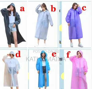 Reusable EVA Adult Raincoat –