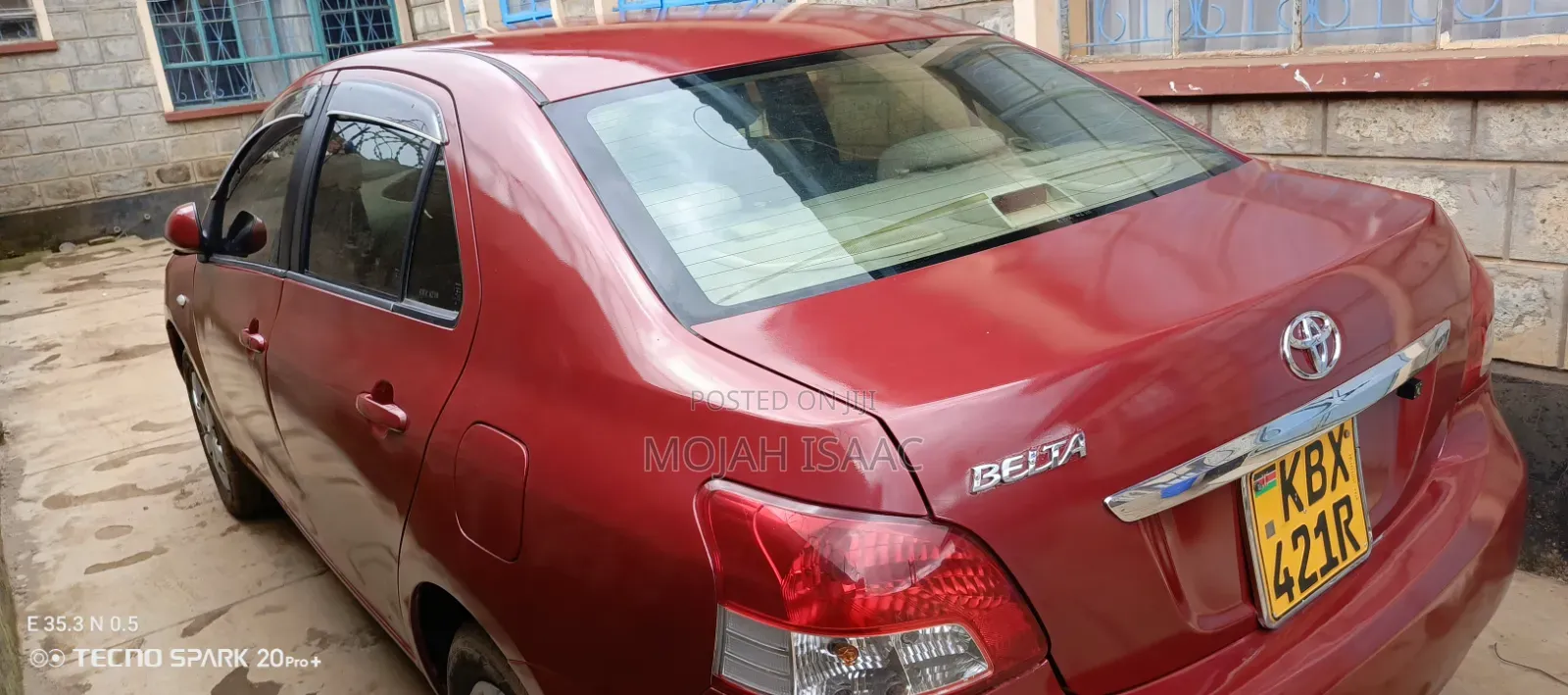 Toyota Belta 2006 Red