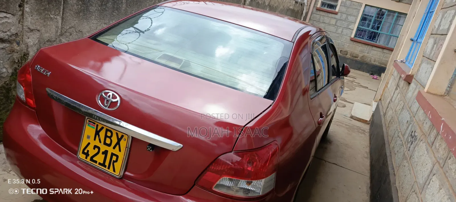 Toyota Belta 2006 Red