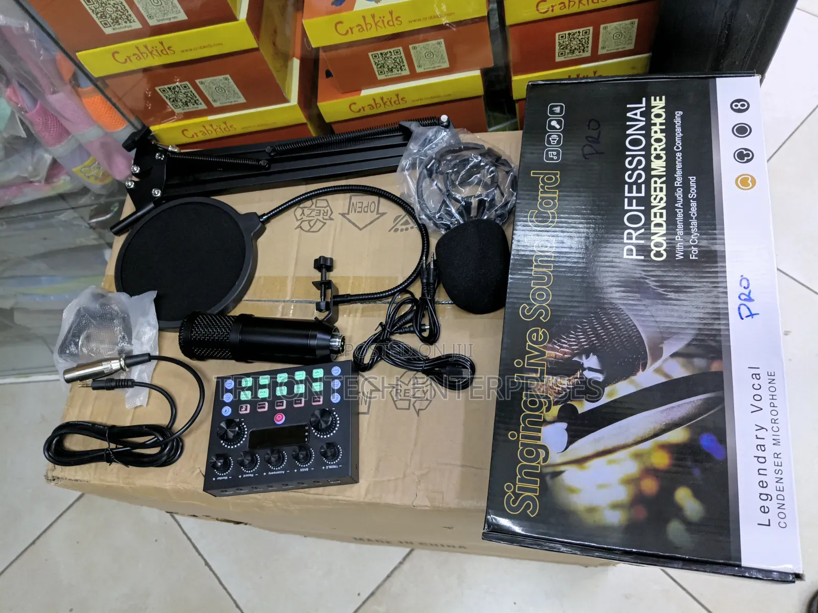 PODCAST START-UP KIT | BM800 Studio Microphone Mixer Bundle