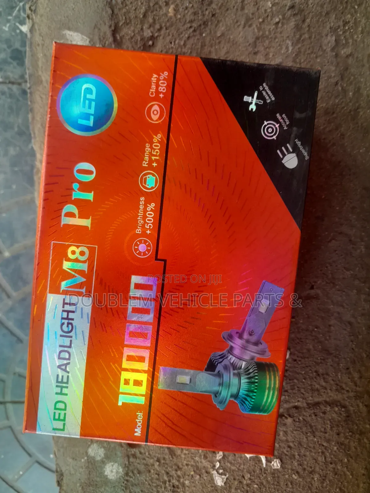 H1 M8 Pro 180,000 Led Bulb Super Bright/Vision 12v-24v H4,9006,H11 Sto
