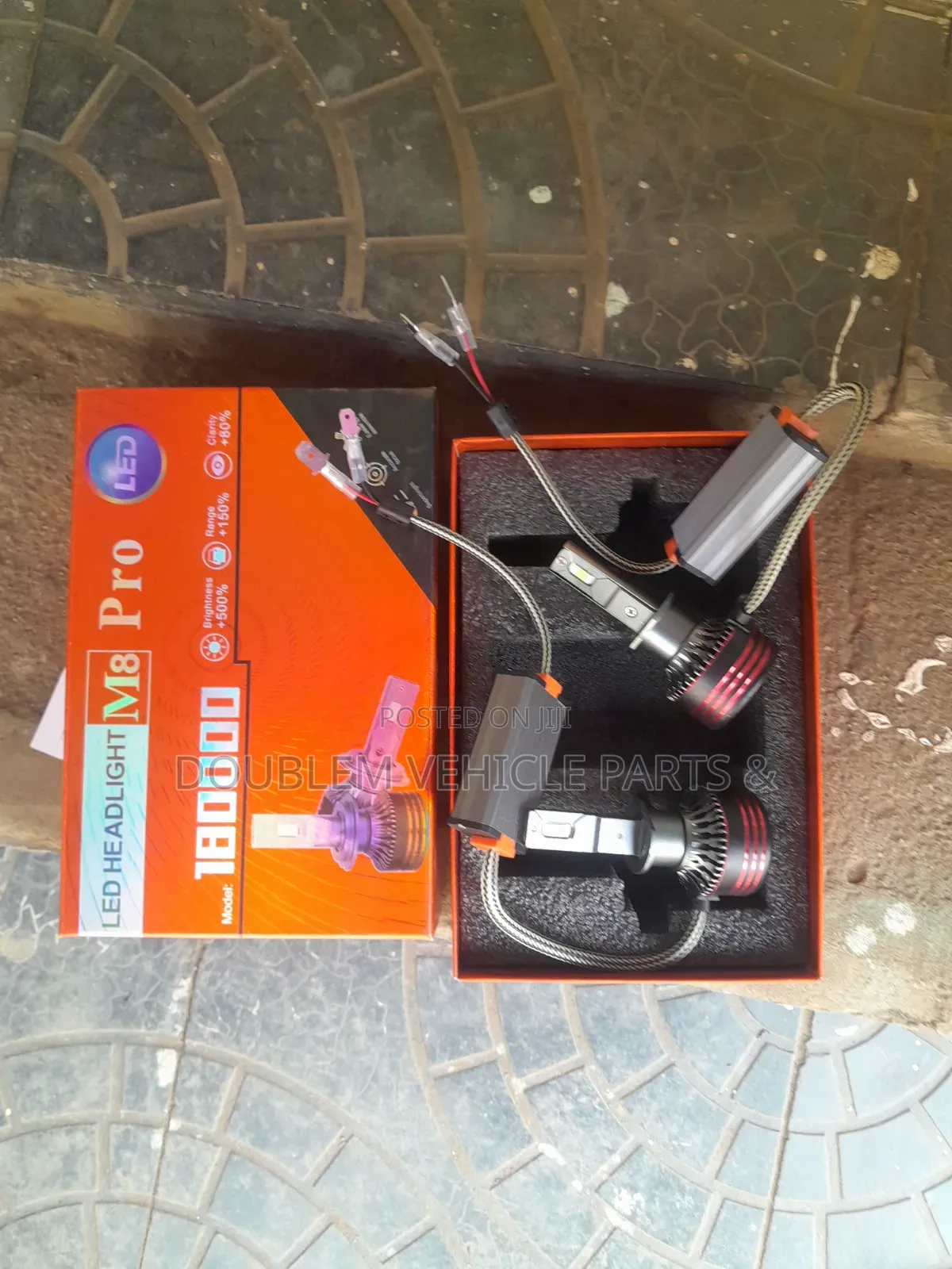 H1 M8 Pro 180,000 Led Bulb Super Bright/Vision 12v-24v H4,9006,H11 Sto