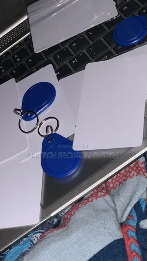 Blue Keyfobs and White Cards Mifare for Elevators 3pcs