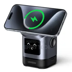 UGREEN 15W Uno Wireless Charger, Qi2 Certified MagSafe Charging, Fa