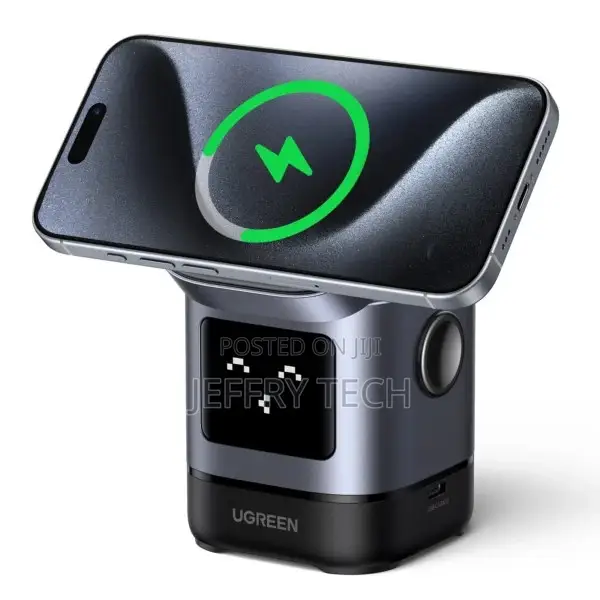 UGREEN 15W Uno Wireless Charger, Qi2 Certified MagSafe Charging, Fa