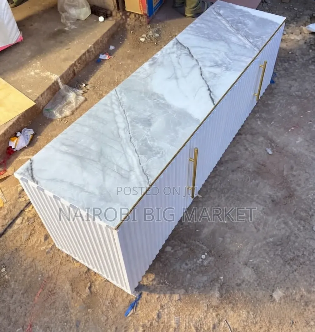 Executive Box TV Stand With Marble Available