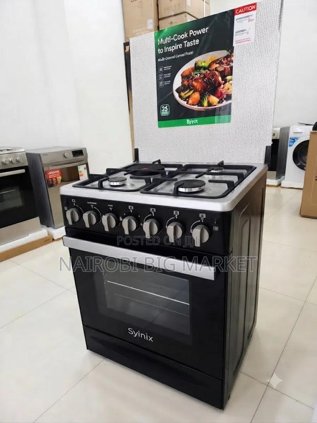 Syinix (Q60GC3)new Model 60by60 Standing Cooker 3+1