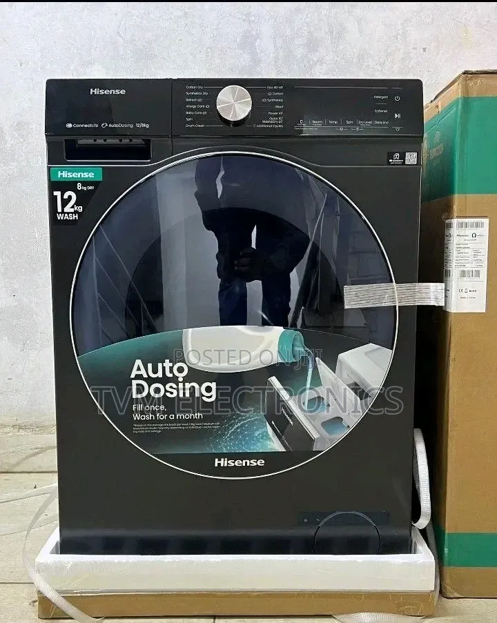 Hisense 12kg/8kg Front Load Wash Dry Washing Machine WD5S1245BB