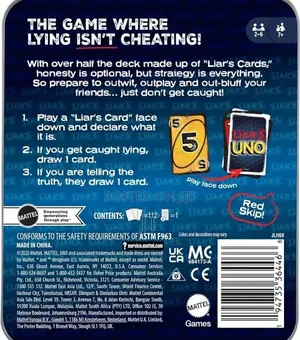 Liar's Uno Card Game