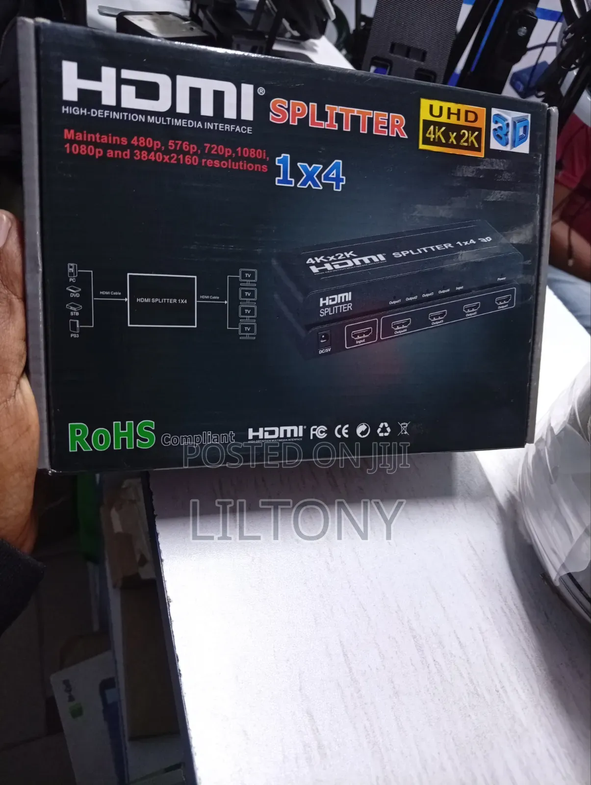 1x4 Hdmi Splitter New 4K Display