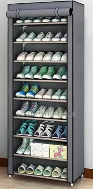 10 Layer Shoes Rack With Cover