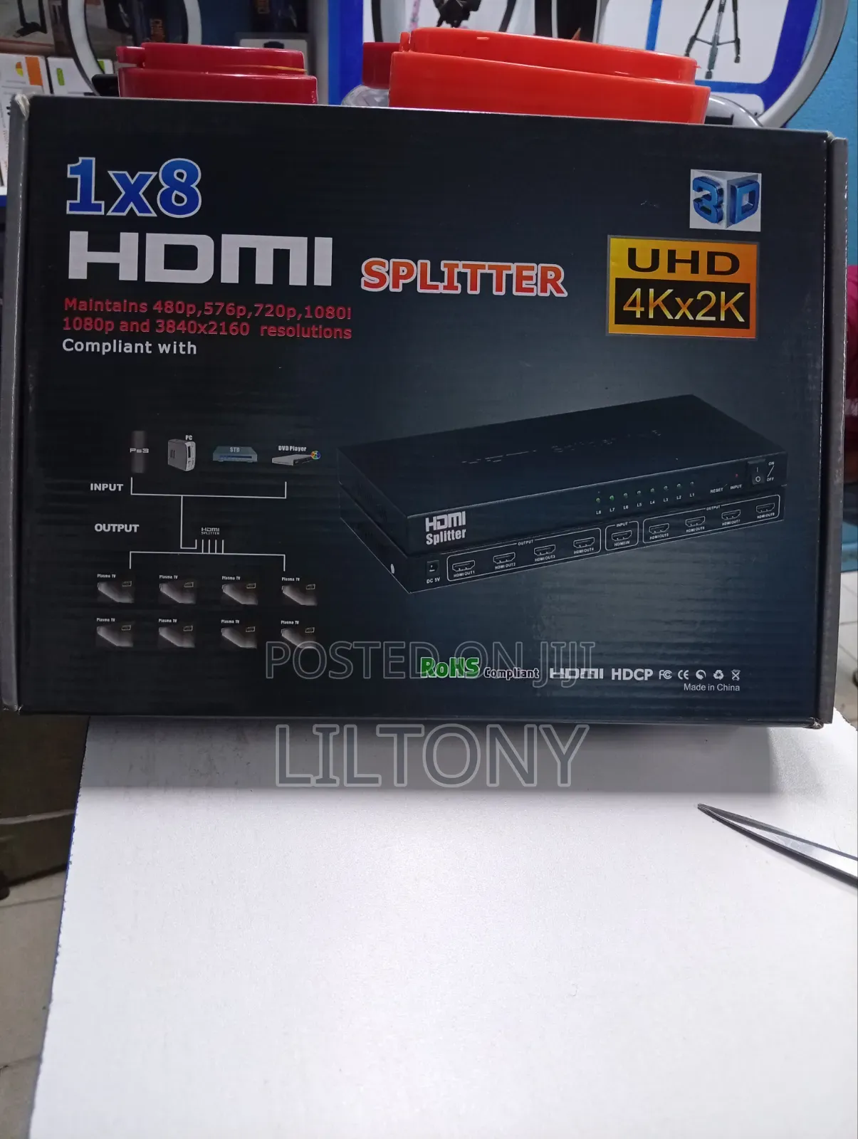Hdmi 8 Way Splitter 1x8