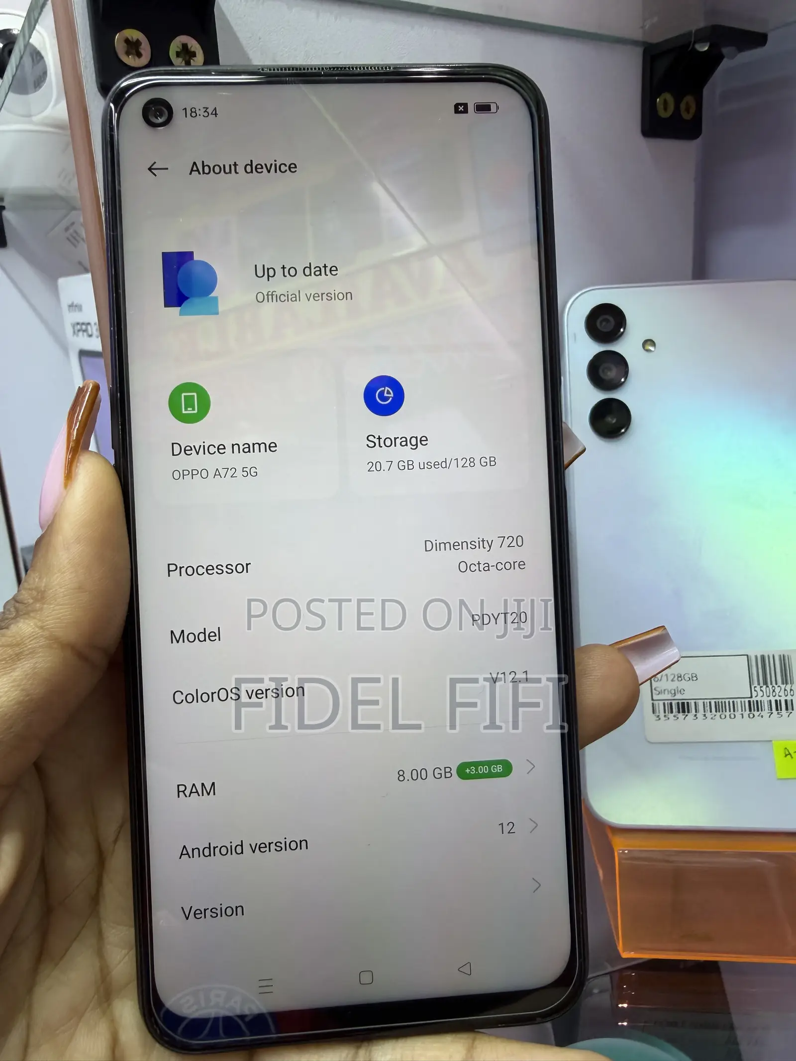 Oppo A72 5G 128 GB Black