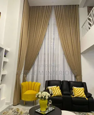 Brown Curtains - Total Blackouts Curtains/Top Finish