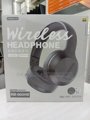 Remax RB-660HB Wireless Bluetooth Stereo Headphones - Black