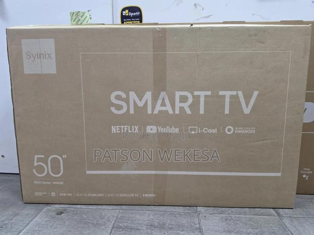 Syinix 50 Inch Smart TV 50S65H Frameless TV
