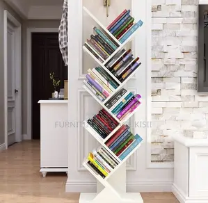 Office Furniture; 8-Tier Wooden Floor Standing Bookshelf