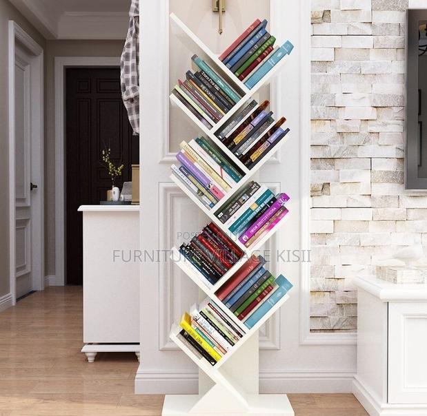Office Furniture; 8-Tier Wooden Floor Standing Bookshelf