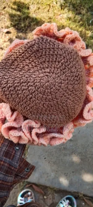 Crochet Ruffle Hat