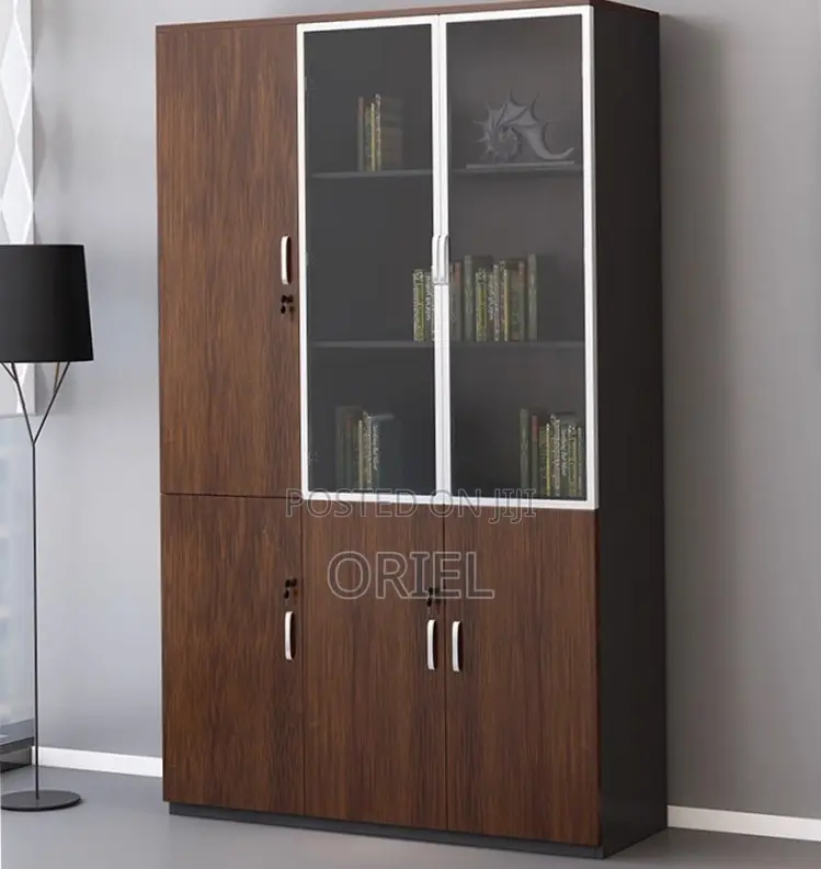 3-Door Wooden Office File Cabinet : Wooden File Storage Cabinet