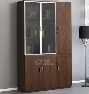 3-Door Wooden Office File Cabinet : Wooden File Storage Cabinet
