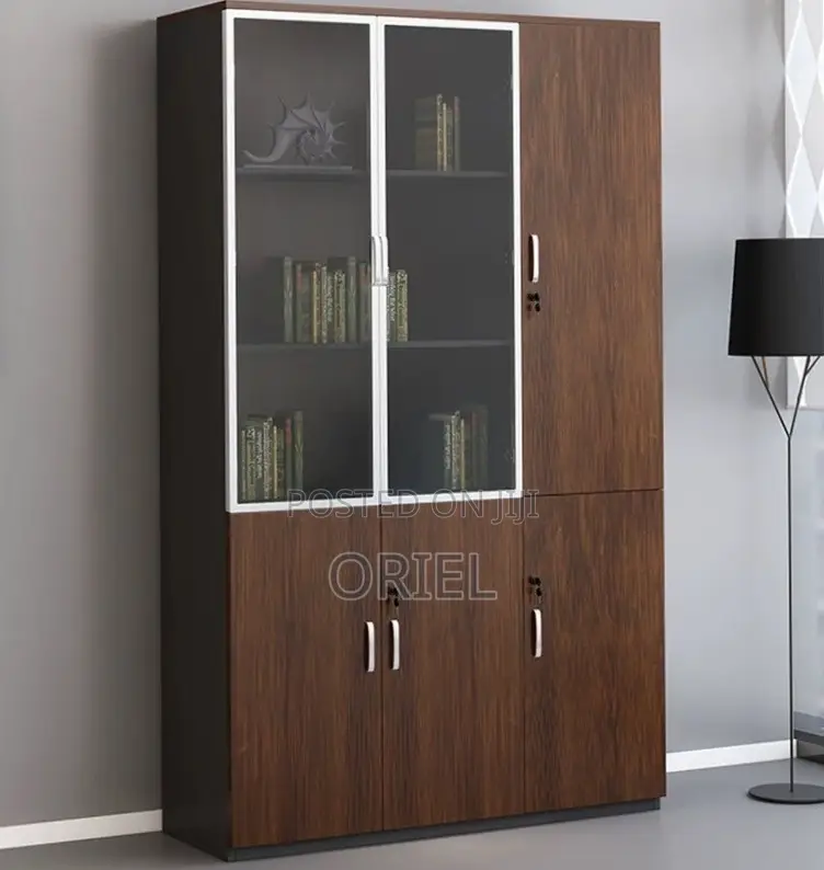 3-Door Wooden Office File Cabinet : Wooden File Storage Cabinet