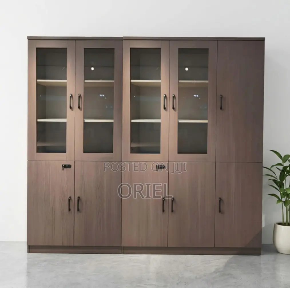 3-Door Wooden Office File Cabinet : Wooden File Storage Cabinet