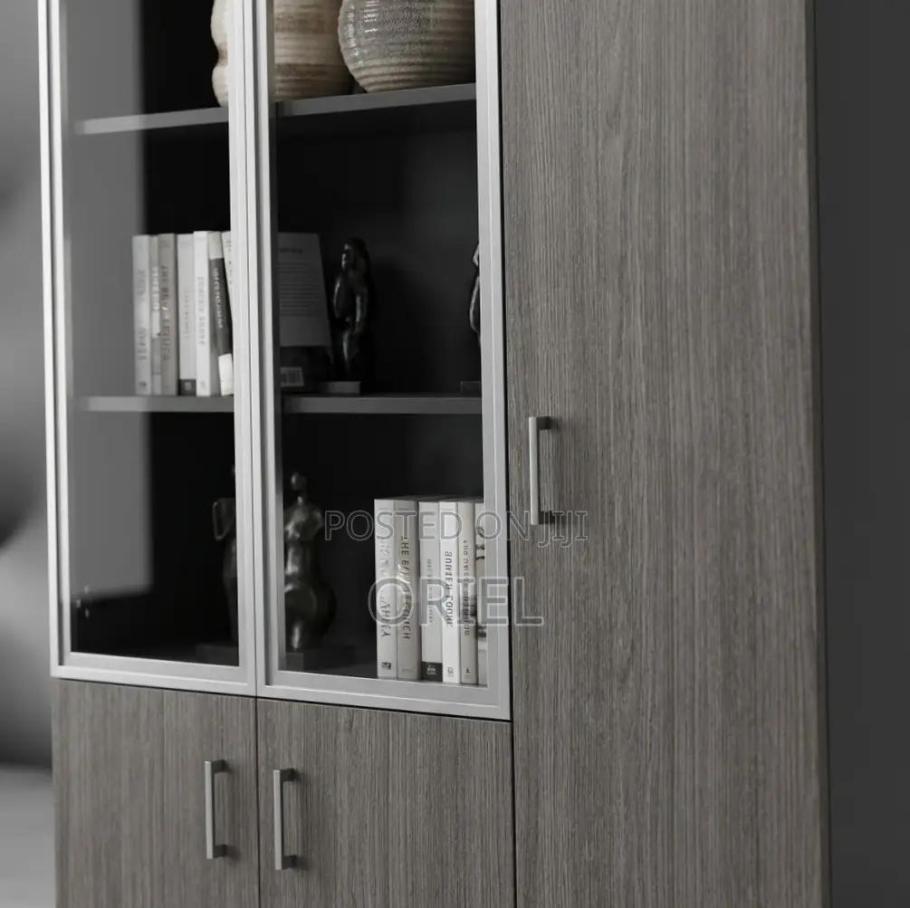 3-Door Wooden Office File Cabinet : Wooden File Storage Cabinet