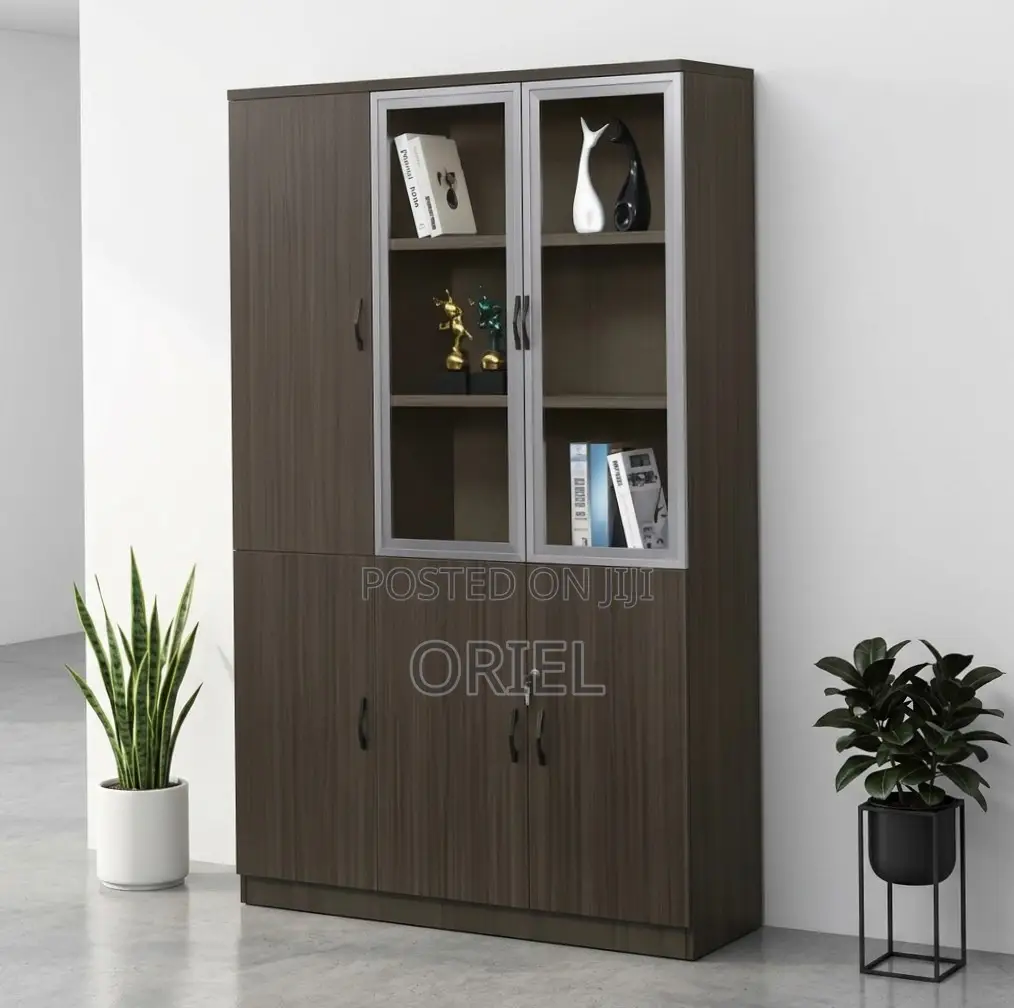 3-Door Wooden Office File Cabinet : Wooden File Storage Cabinet