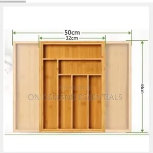 Multifunctional Expandable Bamboo Cutlery Drawer Organizer