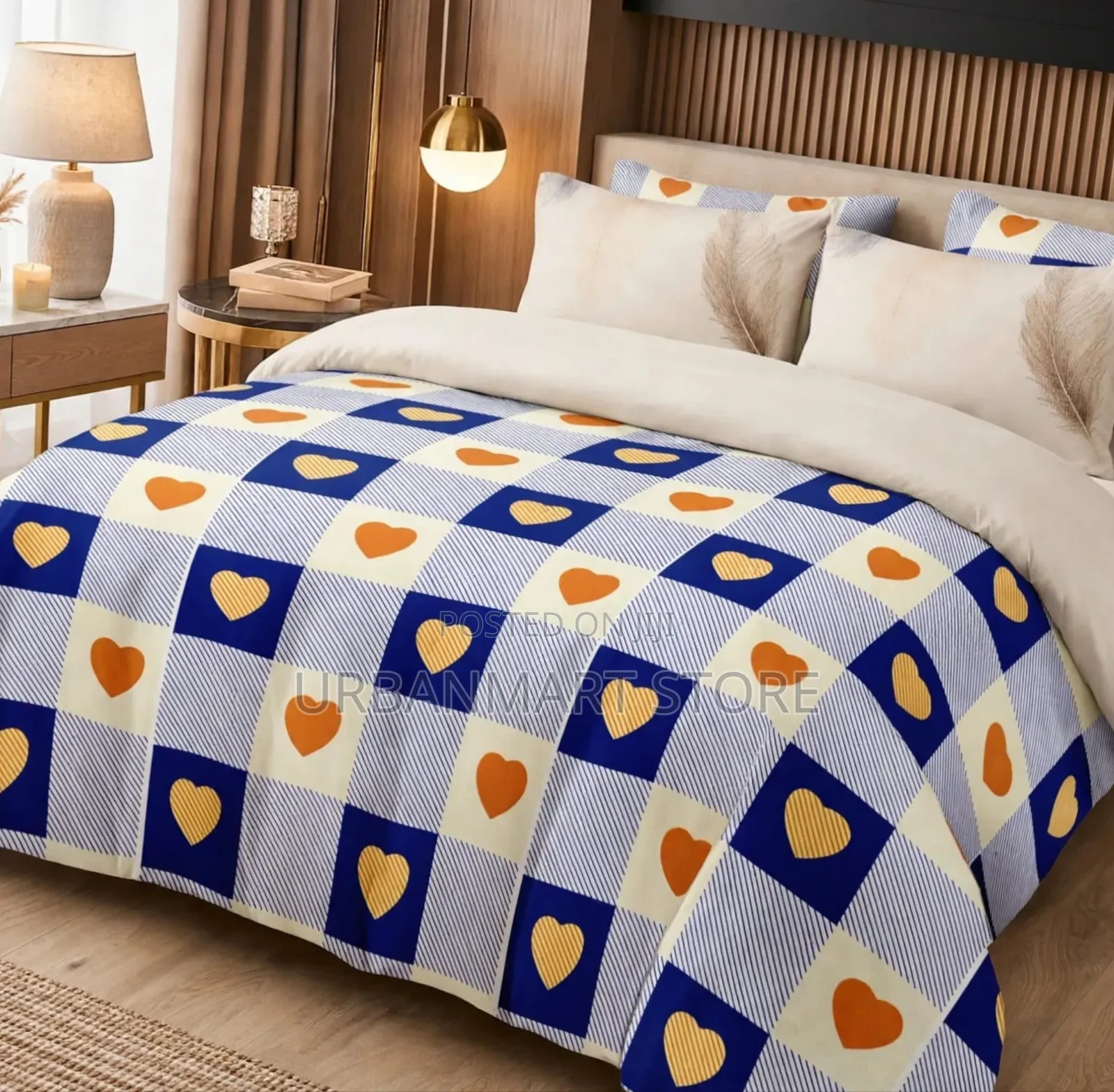 Cotton Duvet Cover 5×6 With Bedsheet Pillow Cases