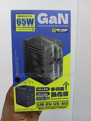 Remax RP-U191 65W GaN Fast Charger and Universal Travel Adapter.