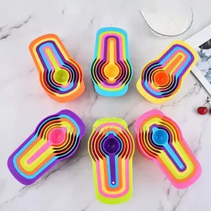 6-Piece Plastic Measuring Cup and Spoon Set for Baking and Cooking