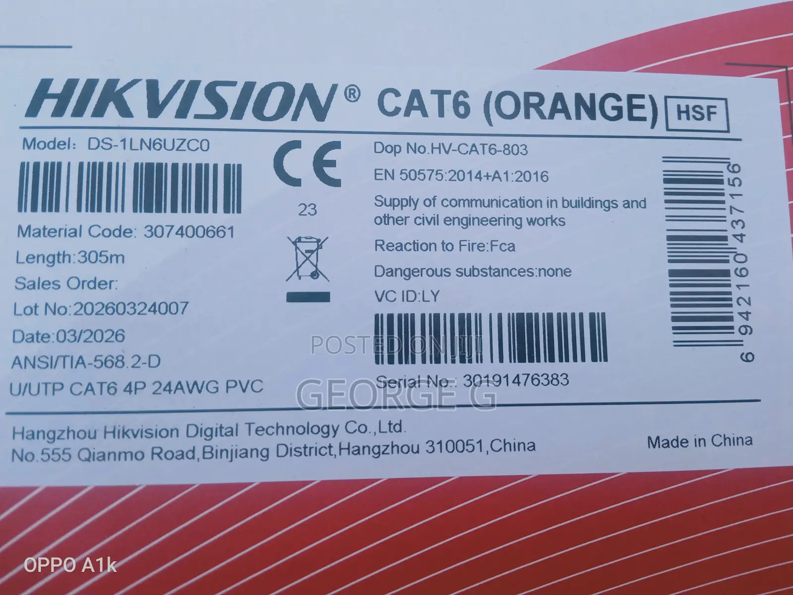 Cat 6 Network Cable