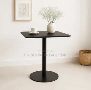 Home Furniture; Modern Black Square Bar Table