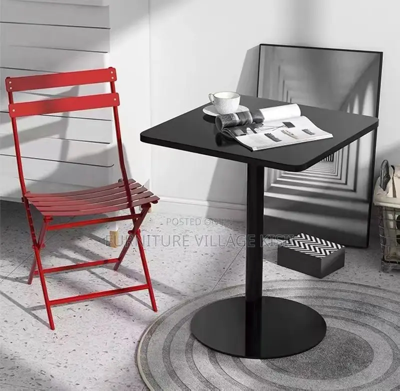 Home Furniture; Modern Black Square Bar Table