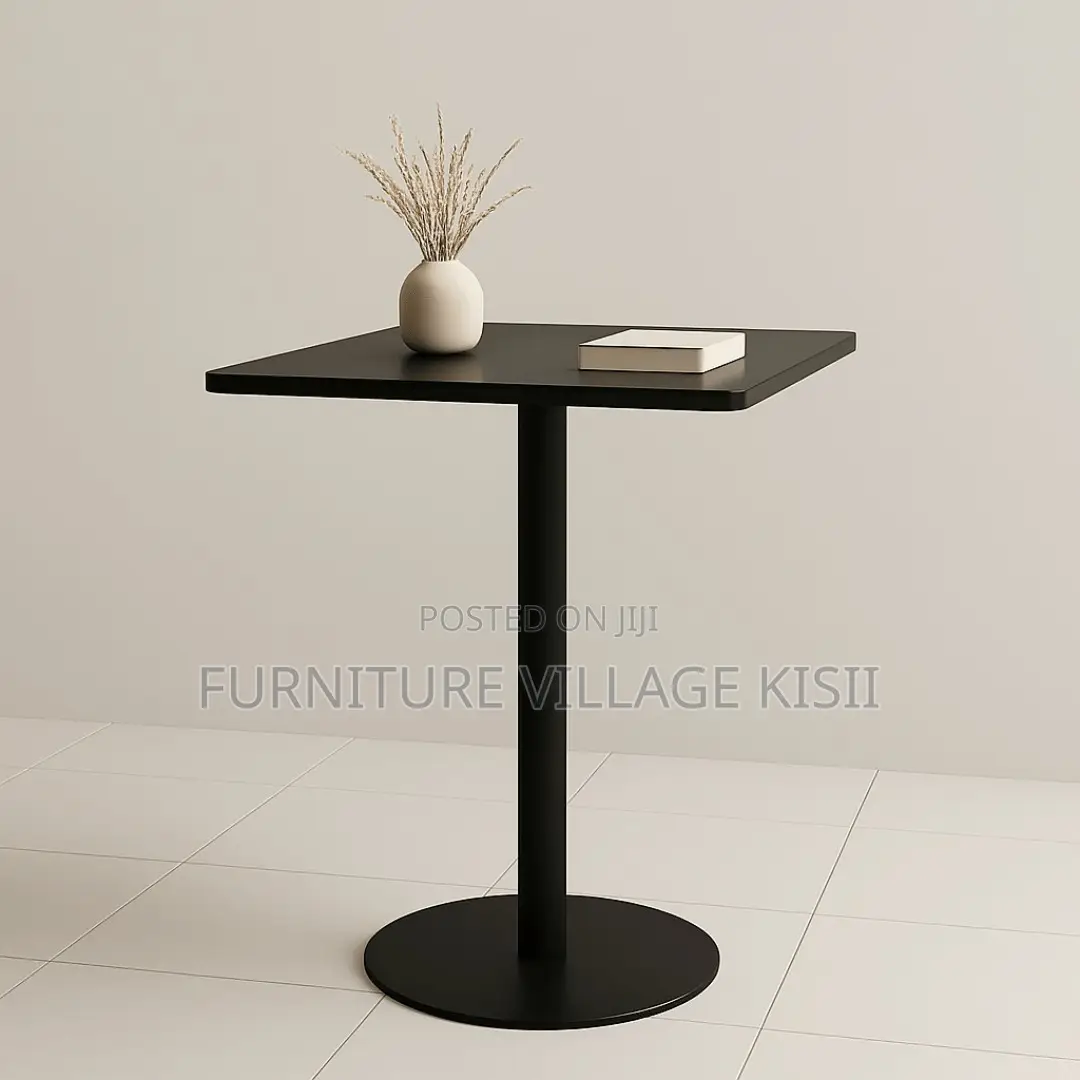 Home Furniture; Modern Black Square Bar Table