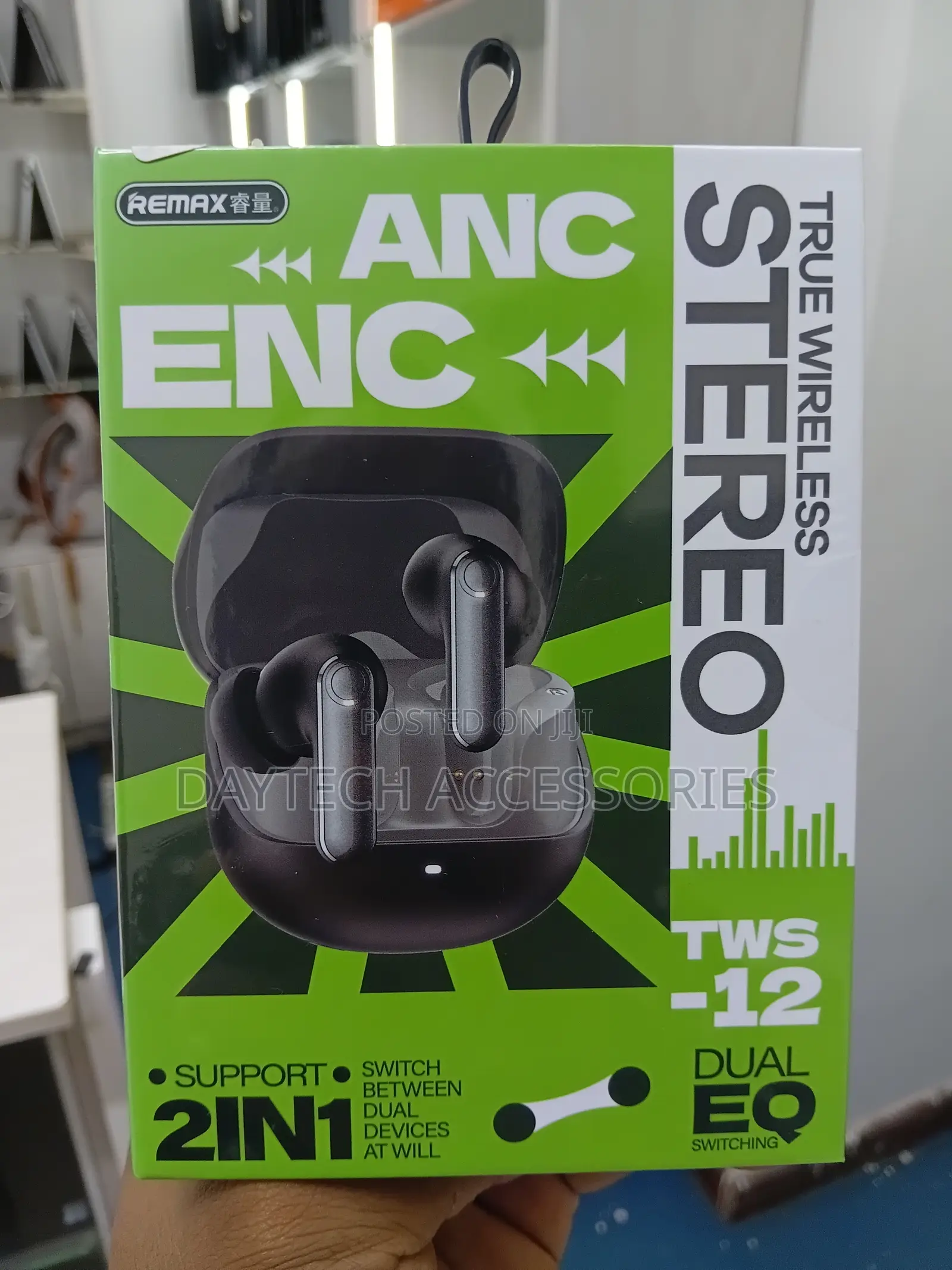 The Remax TWS-12 True Wireless Stereo Earbuds.