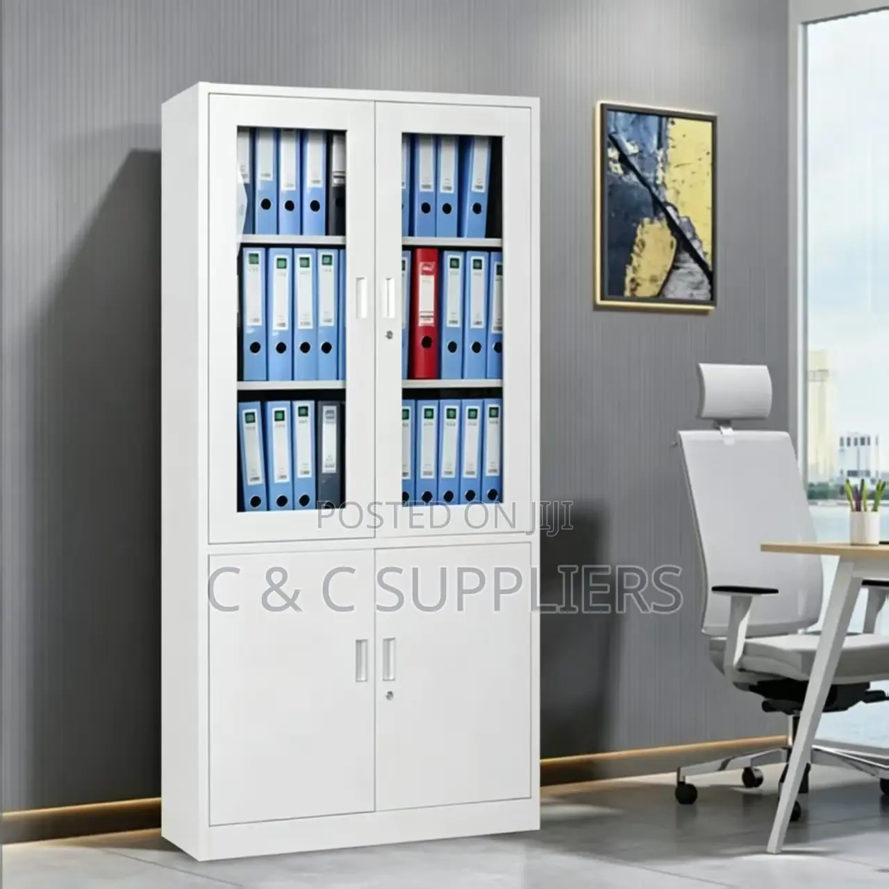 Double-Door Office Storage Cabinet