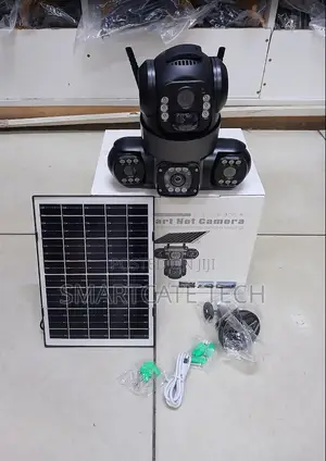 Triple Lens V380 Pro Solar CCTV Camera – Smart Outdoor WiFi Security