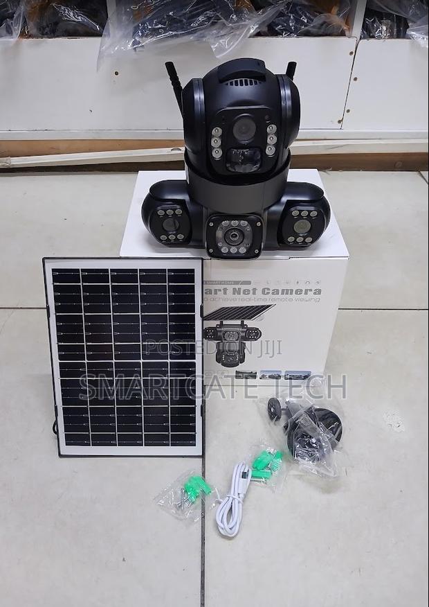 Triple Lens V380 Pro Solar CCTV Camera – Smart Outdoor WiFi Security
