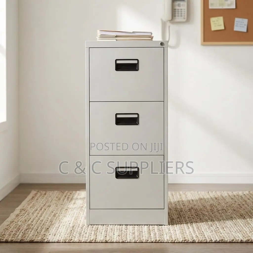 3-Drawer Modern File Cabinet.