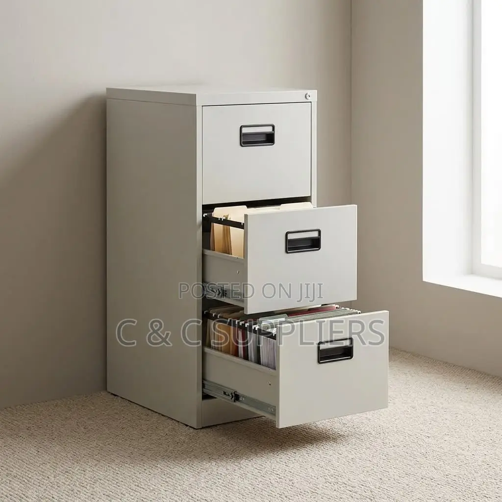 3-Drawer Modern File Cabinet.